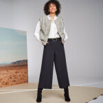Pantalon taille haute, effet jupe - culotte - blancheporte Pantalon taille haute, effet jupe - culotte - blancheporte