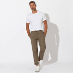 Pantalon toile ceinture �lastiqu�e - blancheporte