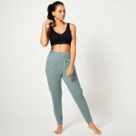Pantalon de yoga en maille, coupe ultra confort - blancheporte Pantalon de yoga en maille, coupe ultra confort - blancheporte