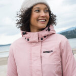 Parka impermable double polaire unie - 38 - rose - outdoor collection