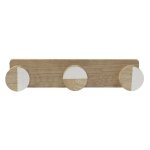 Patère en bois, 3 têtes - blancheporte Patère en bois, 3 têtes - blancheporte