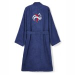 Peignoir de bain adulte fff col kimono, ponge bouclette - fff