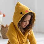 Peignoir de bain dguisement enfant poussin ponge coton - 340 g / m - colombine des petits