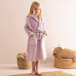 Peignoir de bain enfant  capuche ponge coton - 340 g / m - colombine des petits