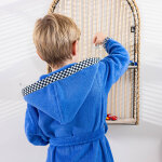 Peignoir de bain enfant � capuche voiture �ponge coton - 340 g / m� - colombine des petits