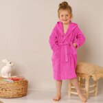 Peignoir de bain enfant licorne  capuche ponge coton - 340 g / m - colombine des petits