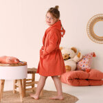 Peignoir de bain enfant renard � capuche �ponge coton - 340 g / m� - colombine des petits