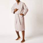 Peignoir col kimono mixte nid d abeille colombine, 240g / m2 - 38 / 40 - beige - colombine