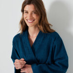 Peignoir court adulte col kimono ponge bouclette - colombine