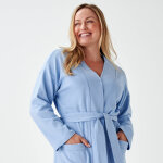 Peignoir nid d'abeille manches longues - blancheporte