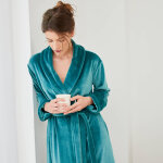 Peignoir velours uni - blancheporte Peignoir velours uni - blancheporte