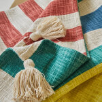 Plaid imprim� ray� - blancheporte