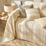 Plaid jet multicolore coton tissage artisanal - blancheporte