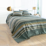 Plaid jet multicolore coton tissage artisanal - blancheporte