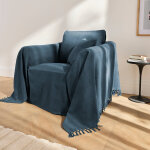 Plaid ou jet� uni coton tissage artisanal - blancheporte