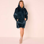 Plaid - sweat polaire  capuche doubl sherpa - blancheporte