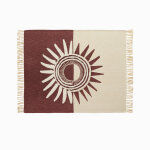 Plaid textur� motif soleil - blancheporte