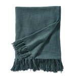 Plaid uni coton textur - blancheporte