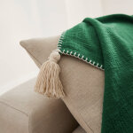 Plaid uni coton textur� - blancheporte