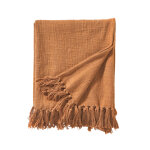 Plaid uni coton textur - blancheporte