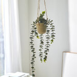 Plante artificielle et pot � suspendre - blancheporte