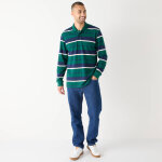 Polo raye maille pique manches longues - blancheporte