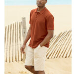 Polo uni maille piqu�e manches courtes - blancheporte