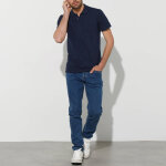 Polo uni maille piqu�e manches courtes - blancheporte