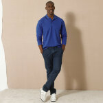 Polo uni maille pique manches longues - blancheporte