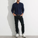 Polo uni maille piqu�e manches longues - blancheporte