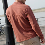 Polo uni maille piqu�e manches longues - blancheporte