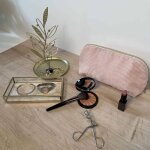 Porte - bijoux en m�tal, forme feuille - blancheporte