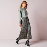 Pull ajour col tunisien boutonn - blancheporte