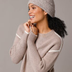 Pull bicolore en maille moelleuse - blancheporte