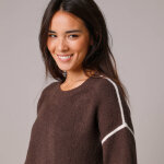 Pull bicolore en maille moelleuse - blancheporte Pull bicolore en maille moelleuse - blancheporte
