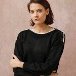 Pull col bateau, maille moelleuse - blancheporte