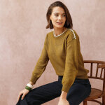 Pull col bateau, maille moelleuse - blancheporte