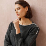 Pull col bateau, maille moelleuse - blancheporte Pull col bateau, maille moelleuse - blancheporte