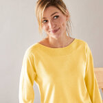Pull col bateau manches 3 / 4, toucher doux - blancheporte Pull col bateau manches 3 / 4, toucher doux - blancheporte