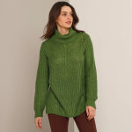 Pull col boule, maille anglaise - blancheporte Pull col boule, maille anglaise - blancheporte