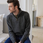 Pull col camionneur côte anglaise 30% laine - blancheporte Pull col camionneur côte anglaise 30% laine - blancheporte