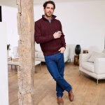 Pull col camionneur maille irlandaise - blancheporte