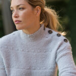 Pull col montant, maille poilue fantaisie - blancheporte