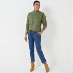 Pull col montant, maille poilue fantaisie - blancheporte