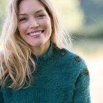 Pull col montant, maille poilue fantaisie - blancheporte Pull col montant, maille poilue fantaisie - blancheporte