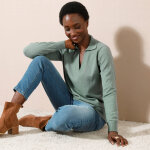 Pull col polo, laine d'agneau - blancheporte Pull col polo, laine d'agneau - blancheporte
