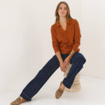 Pull col polo, maille fantaisie - blancheporte