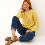 Pull col rond maille anglaise - blancheporte