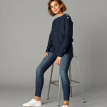 Pull col rond maille fantaisie - blancheporte