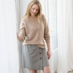 Pull col rond en maille fantaisie - blancheporte